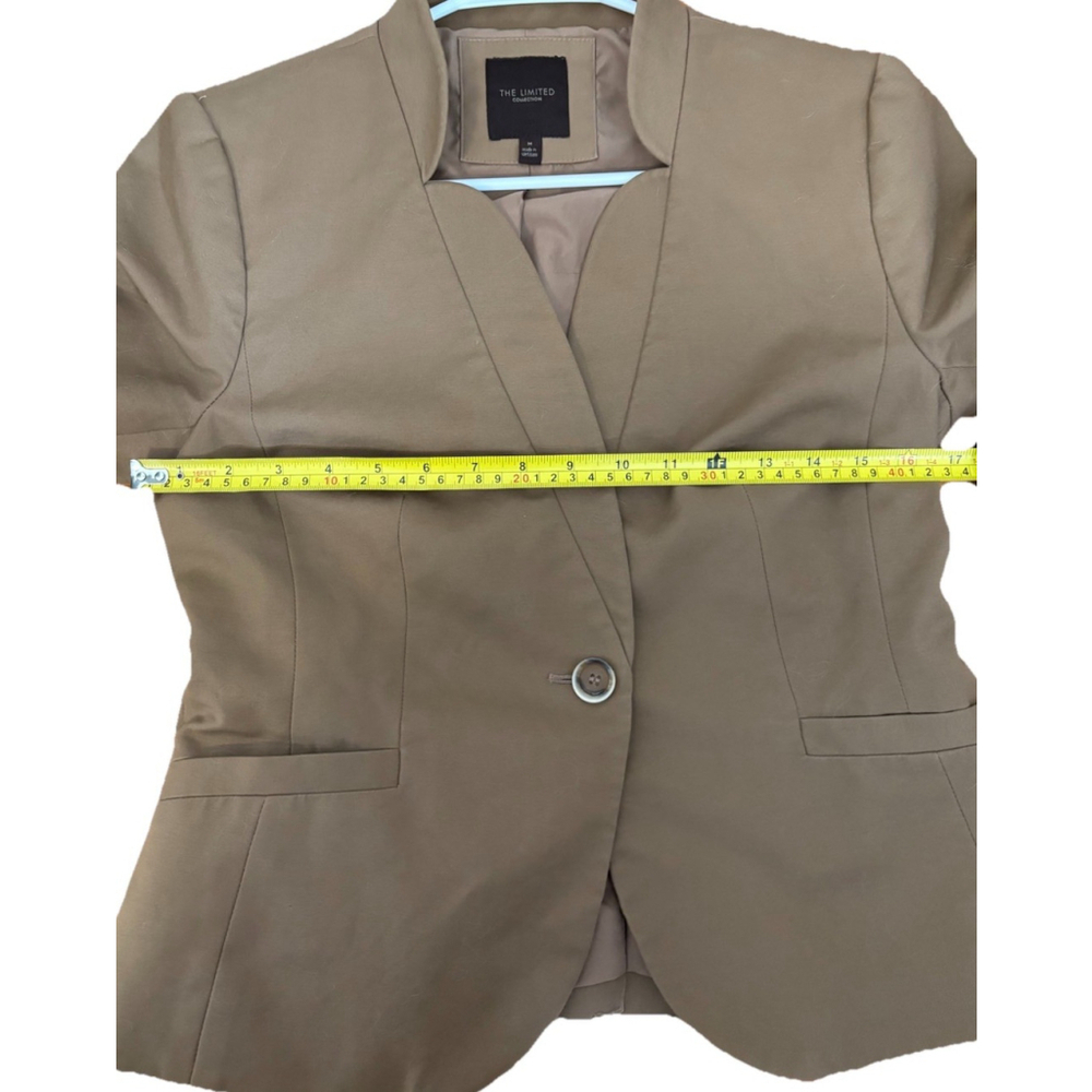 THE LIMITED Collection Y2K Early 2000s Blazer Tan Medium - Picture 6 of 10